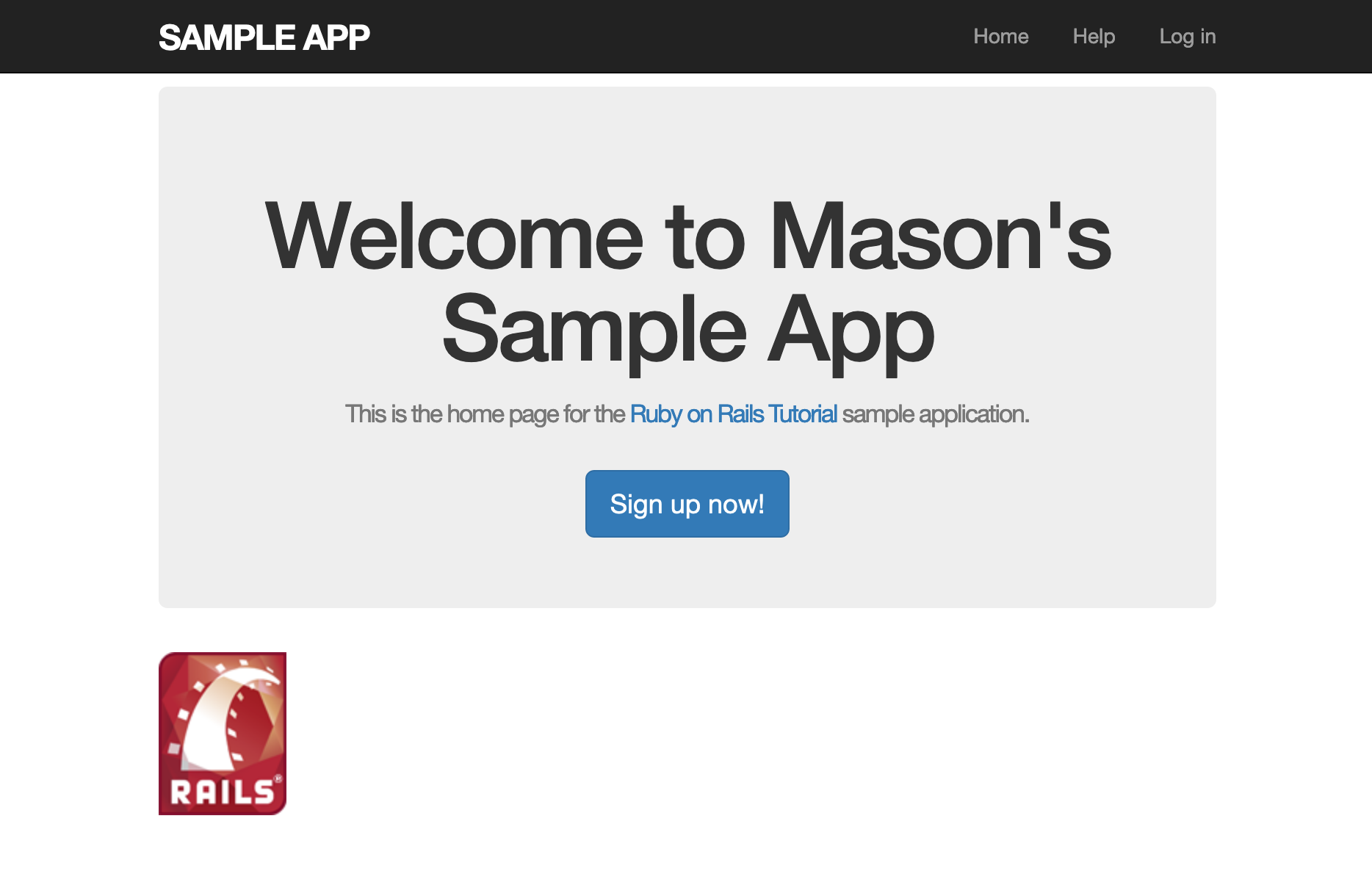 Sample App Screenshot